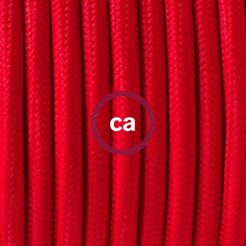 Viseća lampa za sjenilo s tekstilnim kabelom RM09 - Crveni rajon