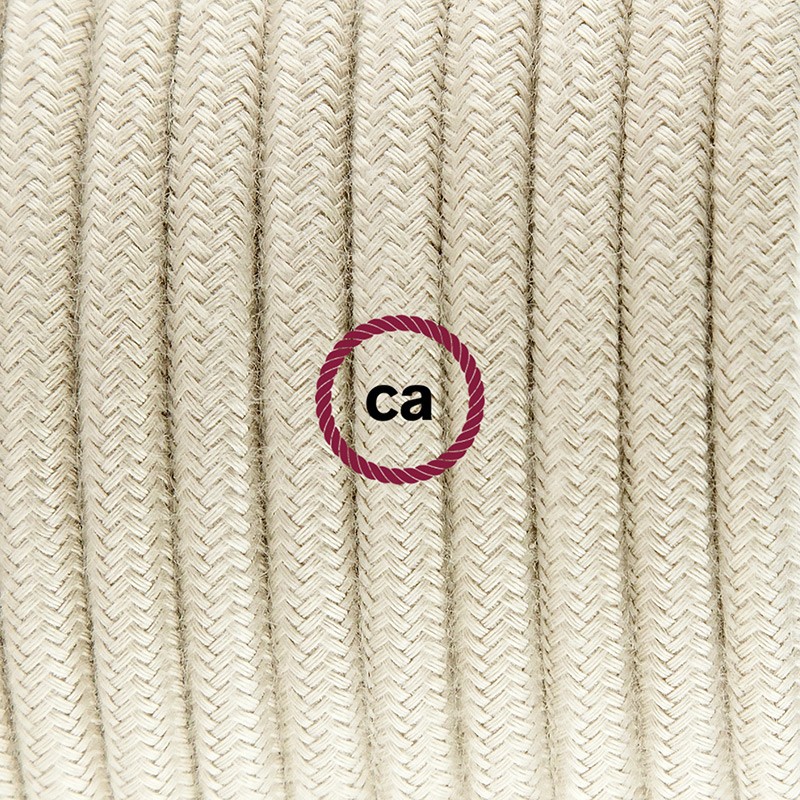 Viseća lampa za sjenilo s tekstilnim kabelom RC43 - Kremasti Pamuk