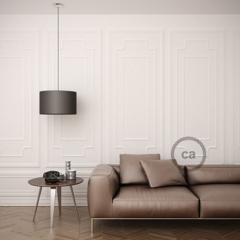 Viseća lampa za sjenilo s tekstilnim kabelom RZ12 - Cik-Cak Plavi rajon