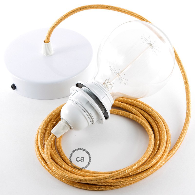 Viseća lampa za sjenilo s tekstilnim kabelom RL05 - Zlatni rajon