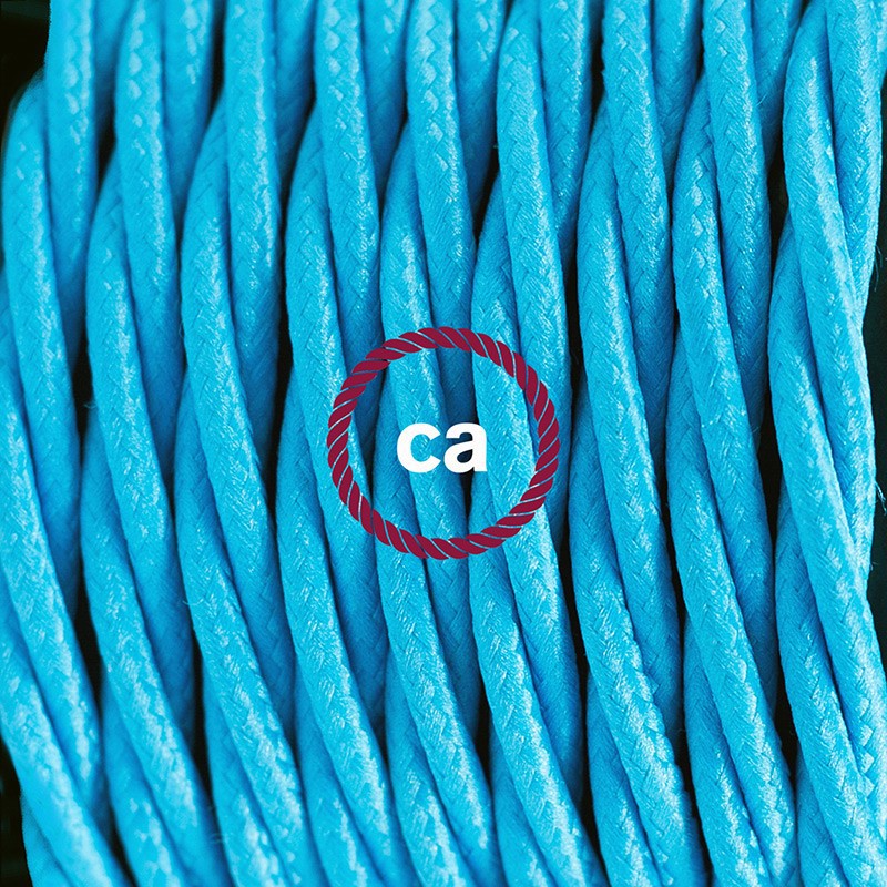 Viseća lampa za sjenilo s tekstilnim kabelom TM11 - Tirkizni rajon