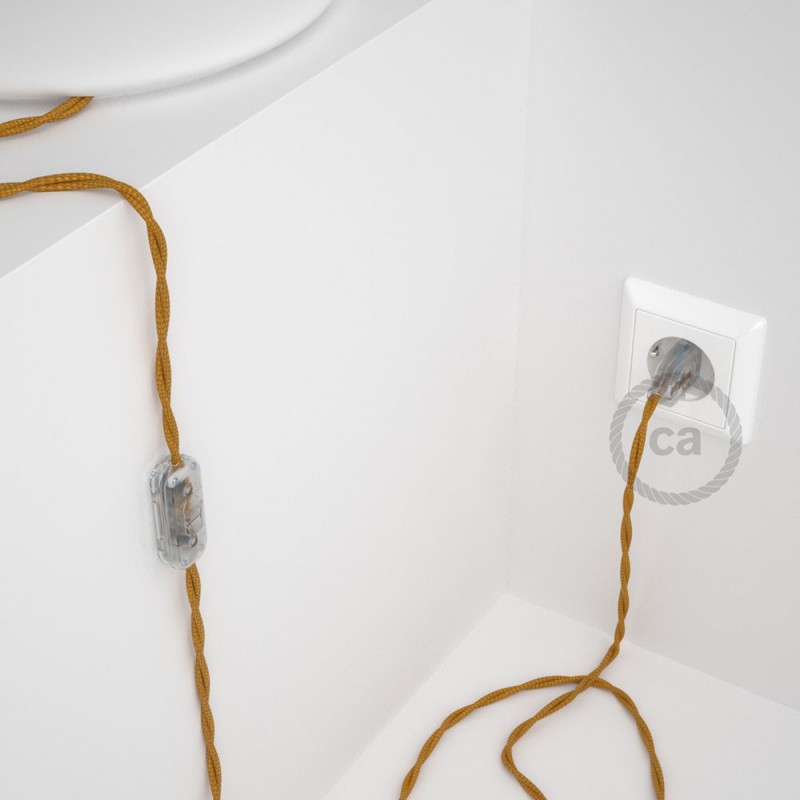 Komplet s prekidačem TM05 Zlatni  - 1,8 m. odaberite boju prekidača i utikača!