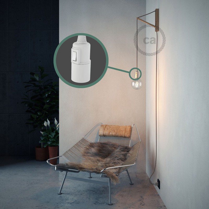 Kreirajte svoju viseću lampu "Snake" RD51 Crte, Ružičasti Pamuk I Prirodni Lan i unesite svjetlo gdje god želite.