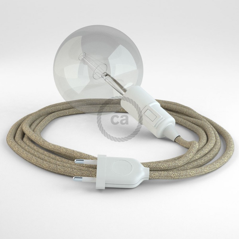 Kreirajte svoju viseću lampu "Snake" RN01 Prirodni Lan Prirodni Lan i unesite svjetlo gdje god želite.