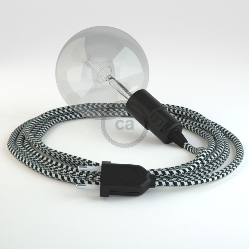 Kreirajte svoju viseću lampu "Snake" RP04 Uzorkom Crni rajon i unesite svjetlo gdje god želite.