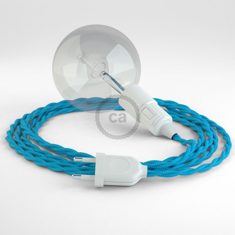 Kreirajte svoju viseću lampu "Snake" TM11 Tirkizni rajon i unesite svjetlo gdje god želite.