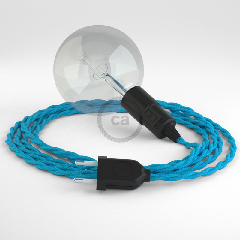 Kreirajte svoju viseću lampu "Snake" TM11 Tirkizni rajon i unesite svjetlo gdje god želite.