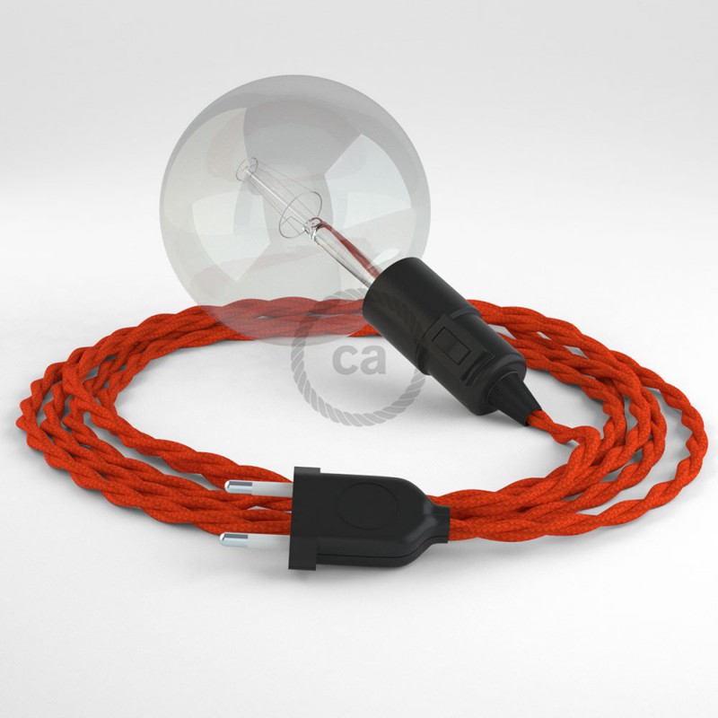 Kreirajte svoju viseću lampu "Snake" TM15 Narančasti rajon i unesite svjetlo gdje god želite.