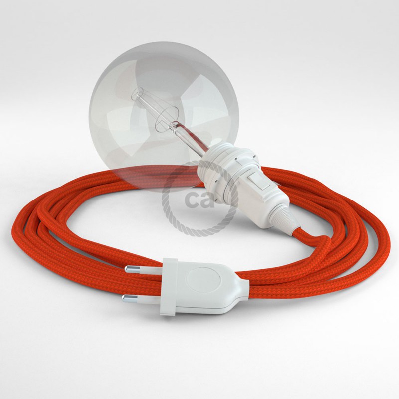 Kreirajte svoju viseću lampu "Zmija" za sjenilo RM15 Narančasti rajon i unesite svjetlo gdje god želite.