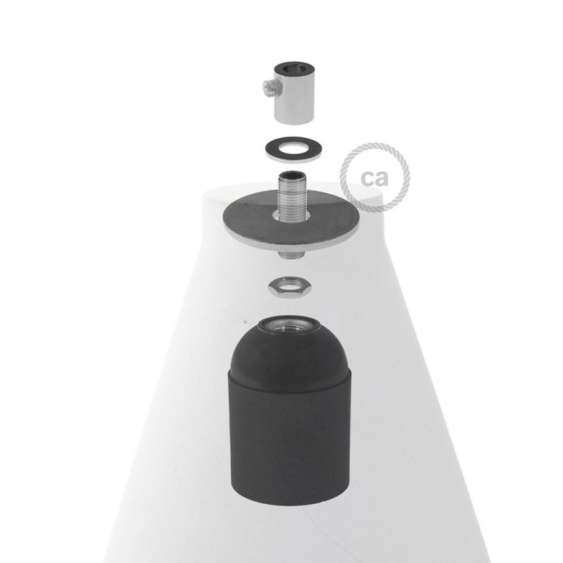 Imbuto, sjenilo iz cementa s obujmicom i grlom E27