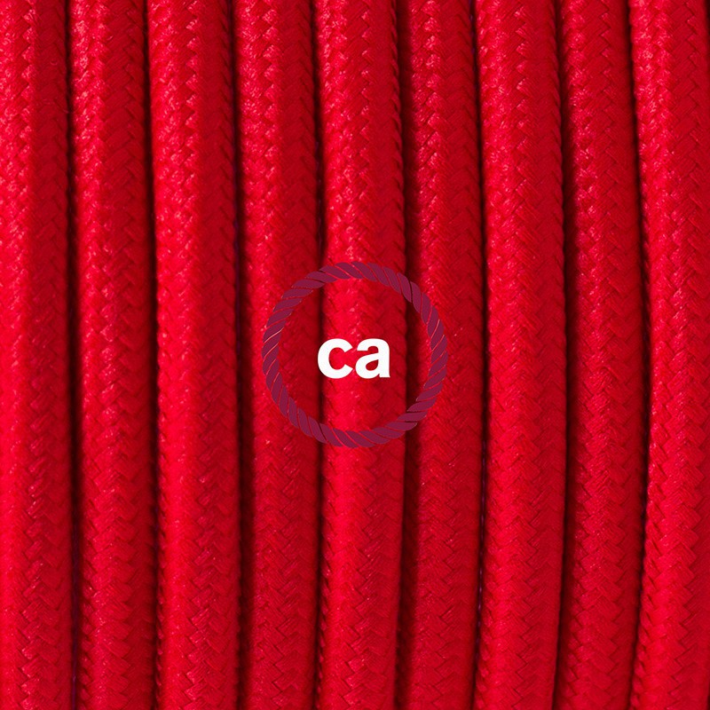 Viseća lampa s ukrasnim kavezom Diamant - crvena s crvenim RM09 kabelom