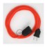 Produžni kabel za napajanje (2P 10A) Narančasti Fluo Rajon RF15 - Made in Italy