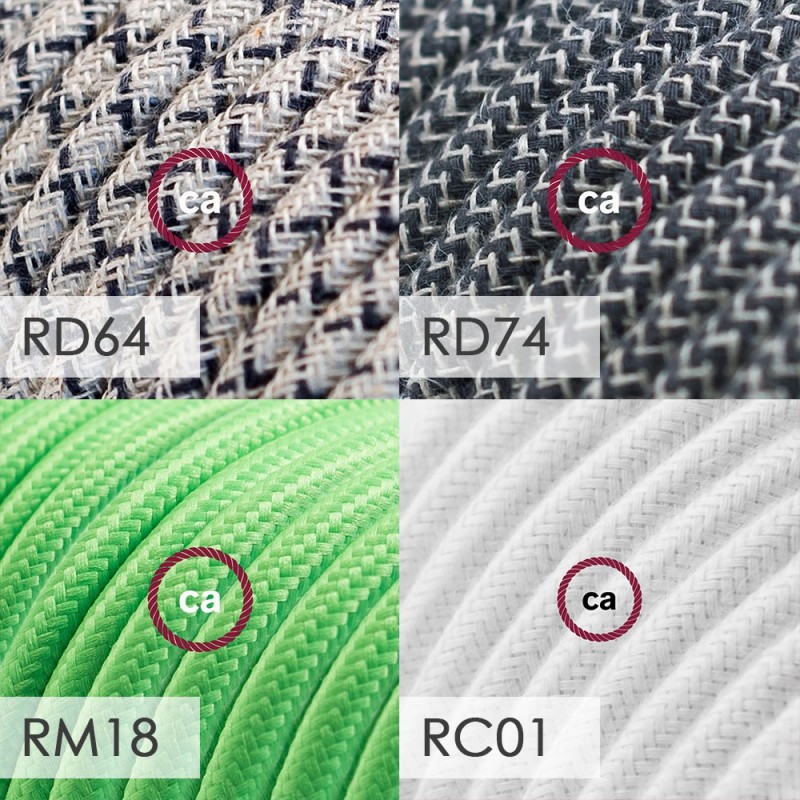 Posaluce, kromirana metalna stolna svjetiljka za sjenilo, s tekstilnim kabelom, prekidačem i dvopolnim utikačem