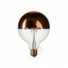Bakrena "half sphere" Globe G125 LED žarulja 7W E27 2700K Dimabilna ( s prigušivanjem svjetla )