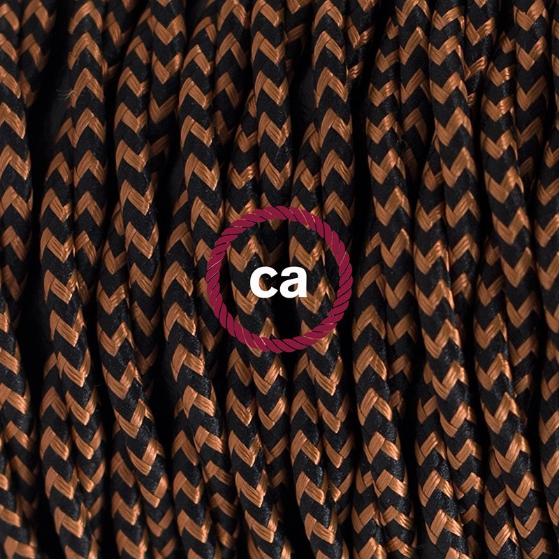 SnakeBis komplet za svjetiljku s tekstilnim kabelom - Crna I Whiskey Rajon TZ22