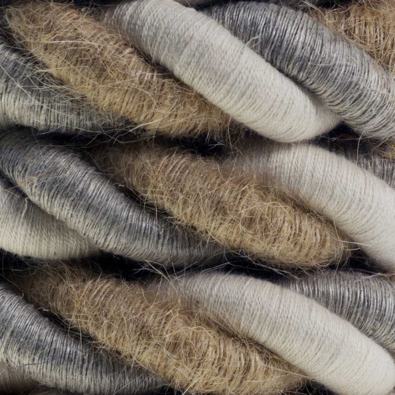 Električno uže XL, kabel 3x0,75 prekriven prirodnim lanom, pamukom i jutom Country. Promjer: 24mm.