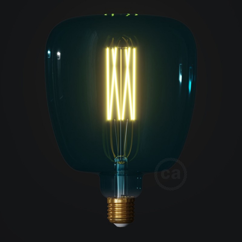 Bona Ocean blue XXL žarulja, Pastel line, ravna nit, 4W E27 Dimabilna 2200K