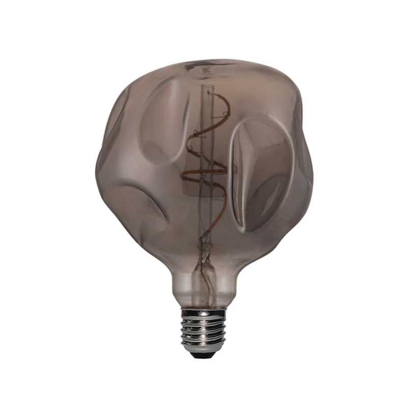 LED žarulja Globe G125 "Bumped Smoky" spiralna žarna nit 5W E27 dimabilna ( prigušivost svjetla ) 2000K