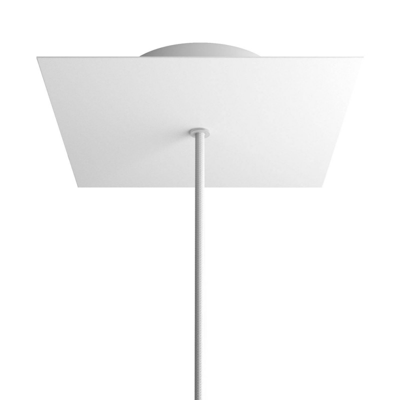 Kvadratna stropna dekoracija za rozetu 200 mm - Rose-One sistem s 1 rupom