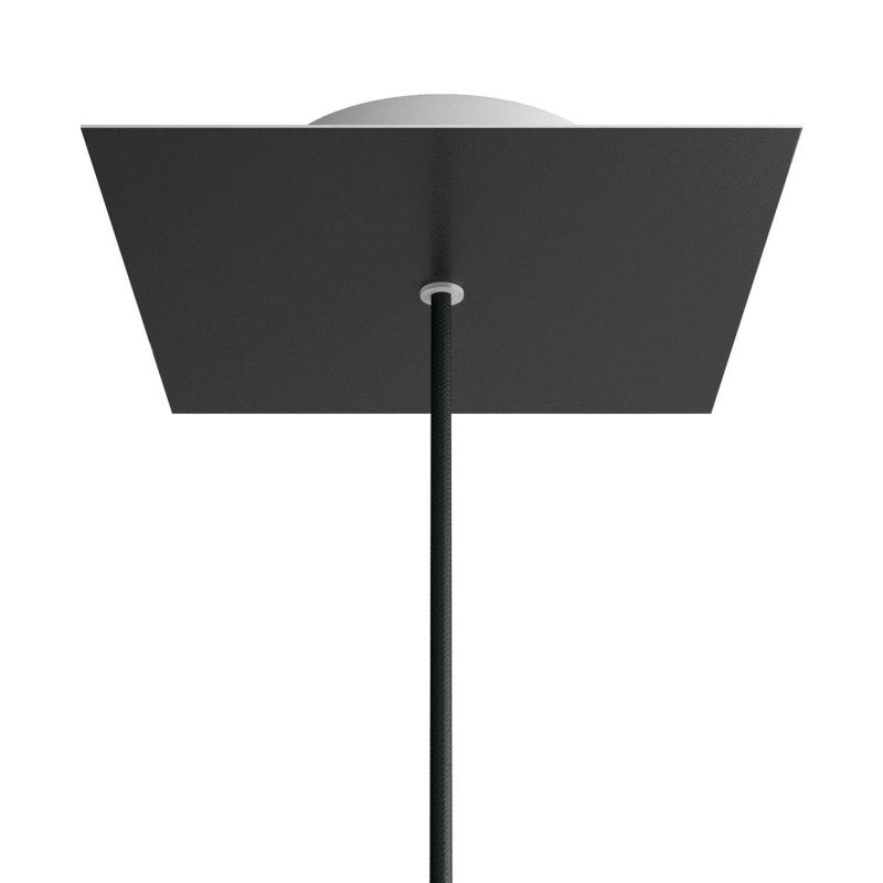 Kvadratna stropna dekoracija za rozetu 200 mm - Rose-One sistem s 1 rupom