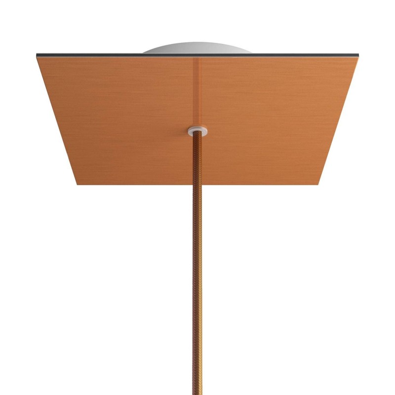 Kvadratna stropna dekoracija za rozetu 200 mm - Rose-One sistem s 1 rupom