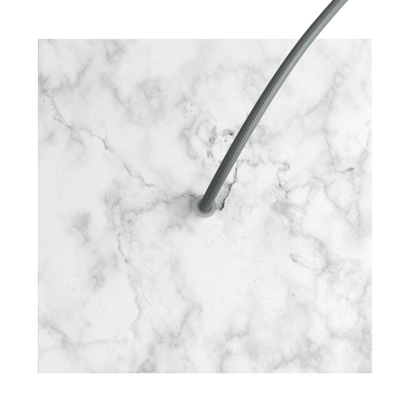 Kvadratna stropna dekoracija za rozetu 200 mm - Rose-One sistem s 1 rupom