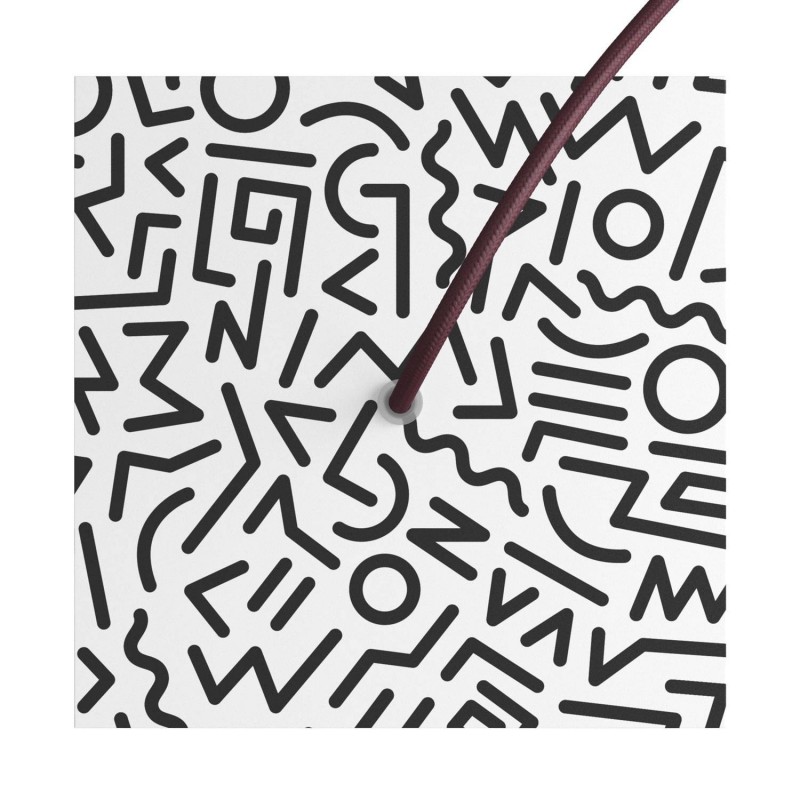 Kvadratna stropna dekoracija za rozetu 200 mm - Rose-One sistem s 1 rupom