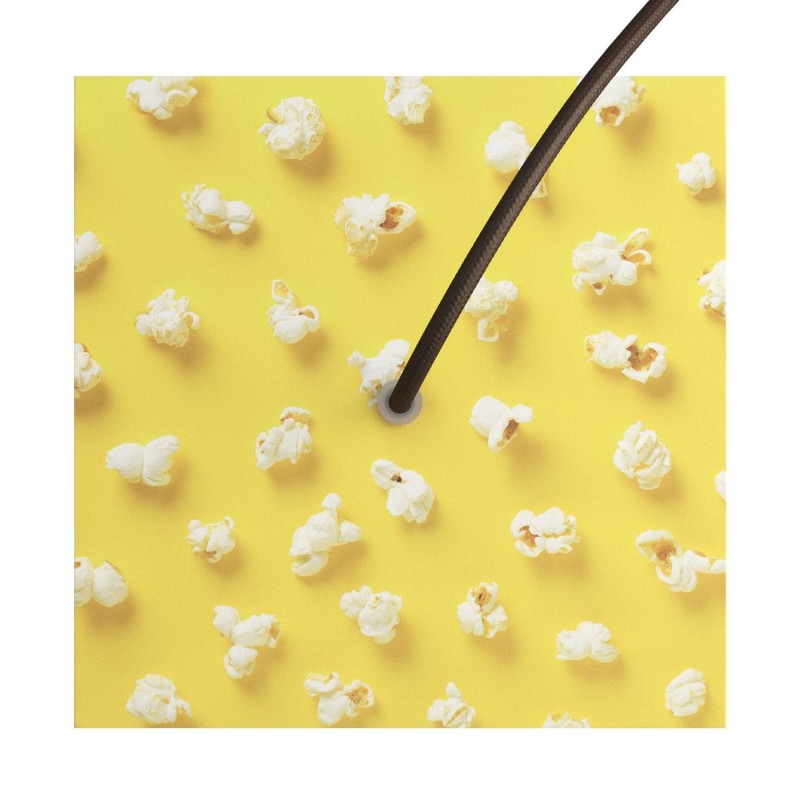 Kvadratna stropna dekoracija za rozetu 200 mm - Rose-One sistem s 1 rupom