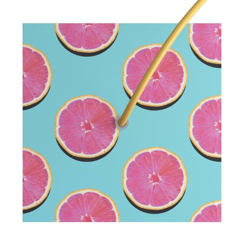 Kvadratna stropna dekoracija za rozetu 200 mm - Rose-One sistem s 1 rupom