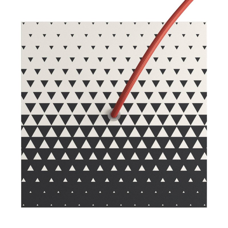 Kvadratna stropna dekoracija za rozetu 200 mm - Rose-One sistem s 1 rupom