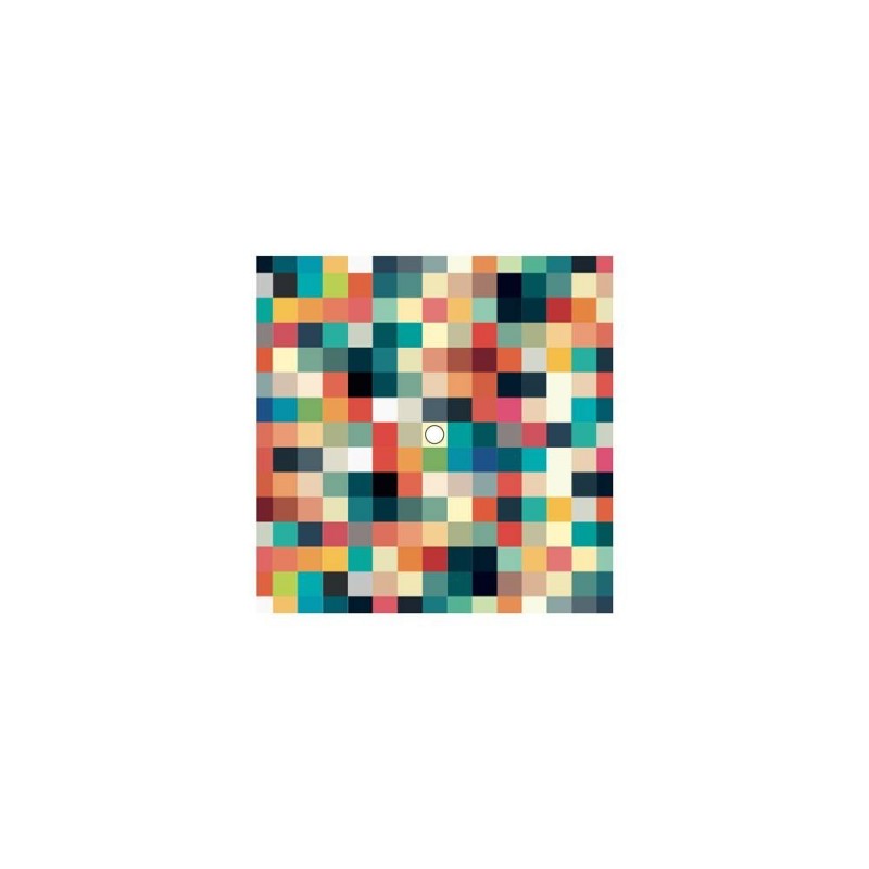 Kvadratna stropna dekoracija za rozetu 200 mm - Rose-One sistem s 1 rupom