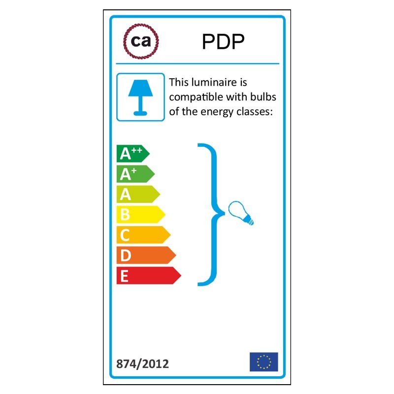 Viseća porculanska lampa, set s tekstilnim kabelom RD73 - Cik-Cak, Smeđi Pamuk I Prirodni Lan