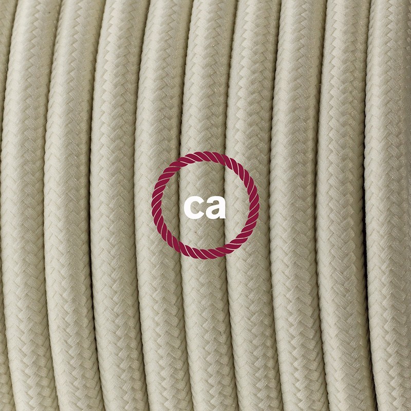 Viseća porculanska lampa, set s tekstilnim kabelom RM00 Ivory Rayon