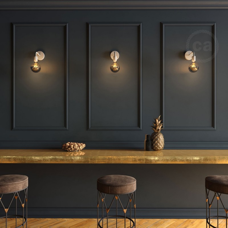 Savijena produžna cijev, 14 mm, bijeli metal