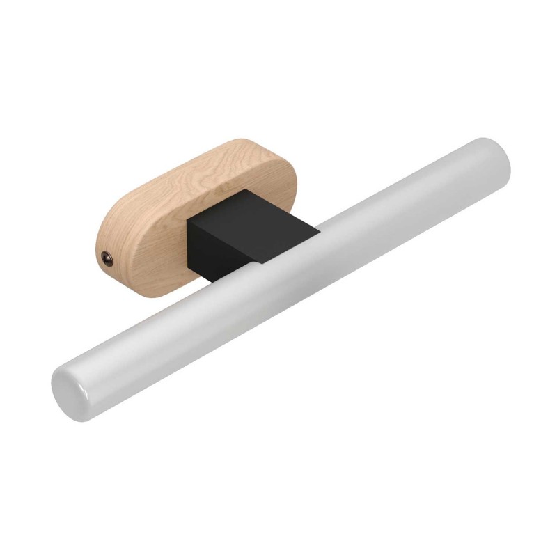 Fermaluce Syntax, moderna reflektor lampa navoja S14d  i drvenom ovalnom stropnom rozetom.